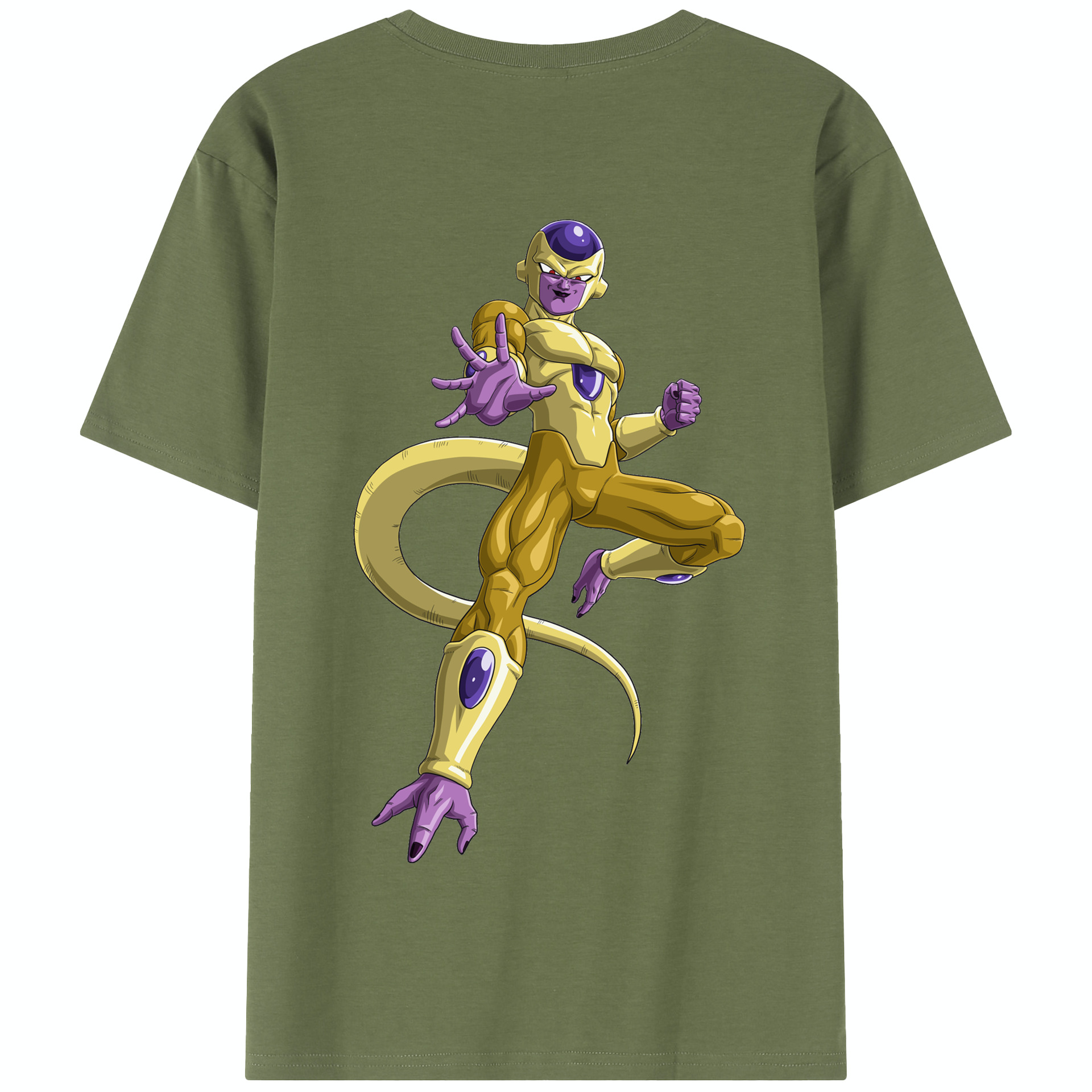 （画像用） ドラゴンボール フリーザ DRAGON BALL Frieza 綿100％半袖Tシャツ（背面プリント）